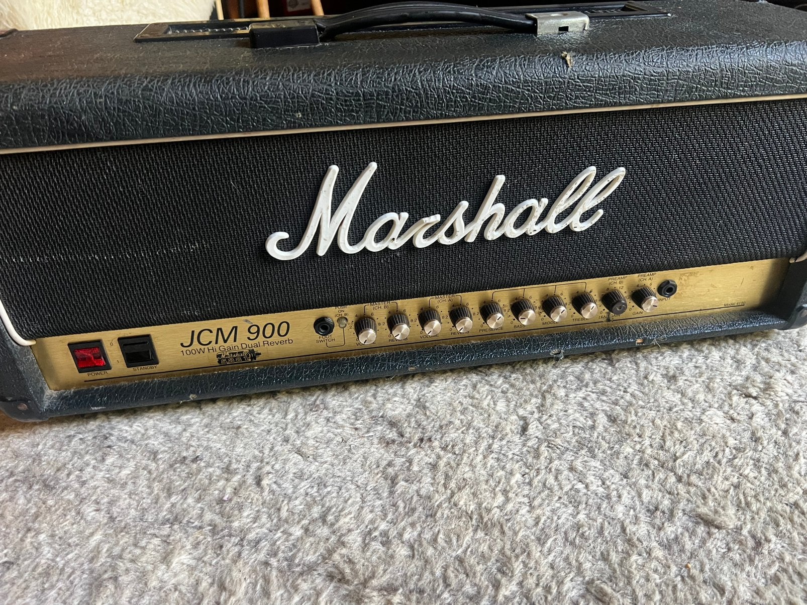 Marshall JCM900 100w Hi GAIN dual Reverb, Muziek en Instrumenten, Versterkers | Bas en Gitaar, Ophalen, Gebruikt, 100 watt of meer