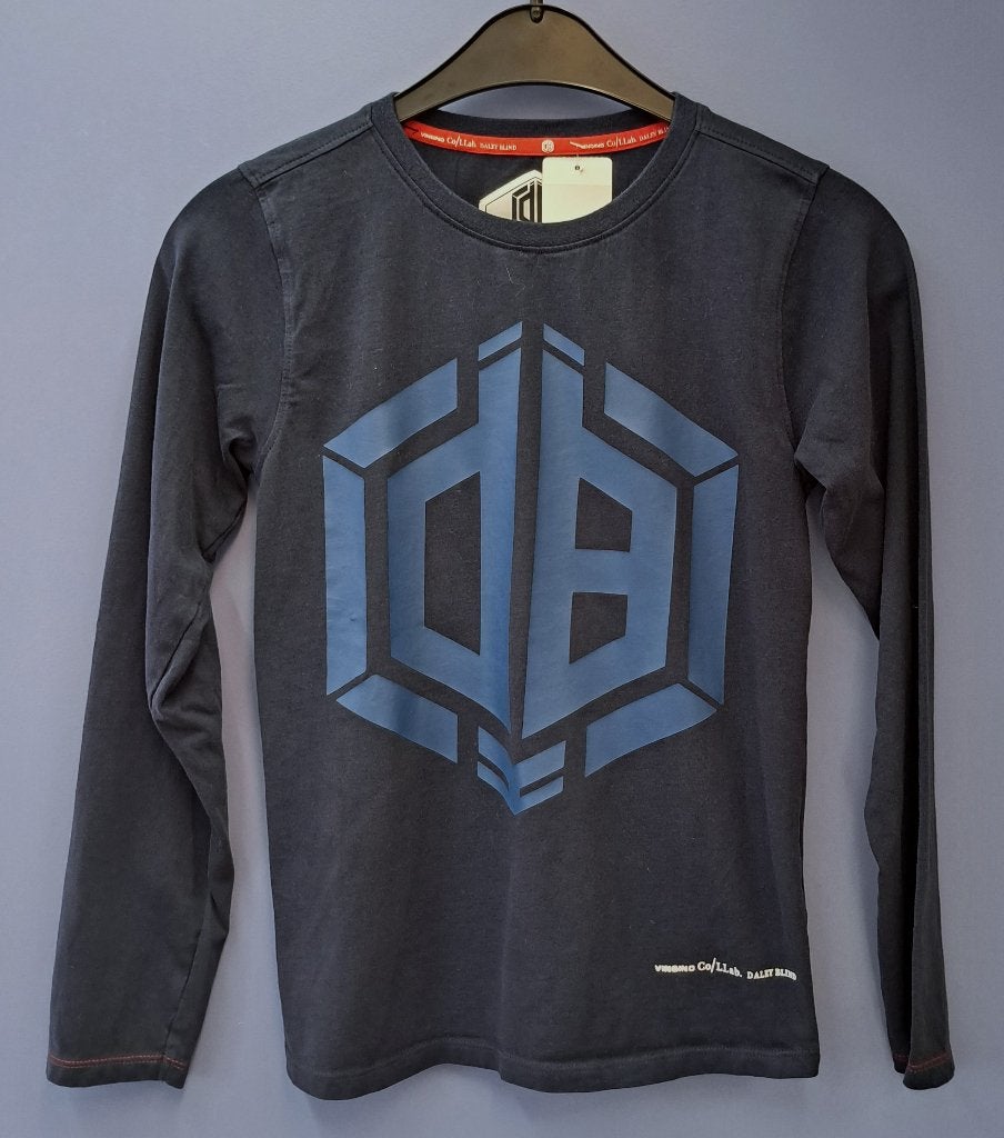 Vingino Daley Blind collab blauwe longsleeve mt 152 47141, Vingino, ., Ophalen of Verzenden, Zo goed als nieuw