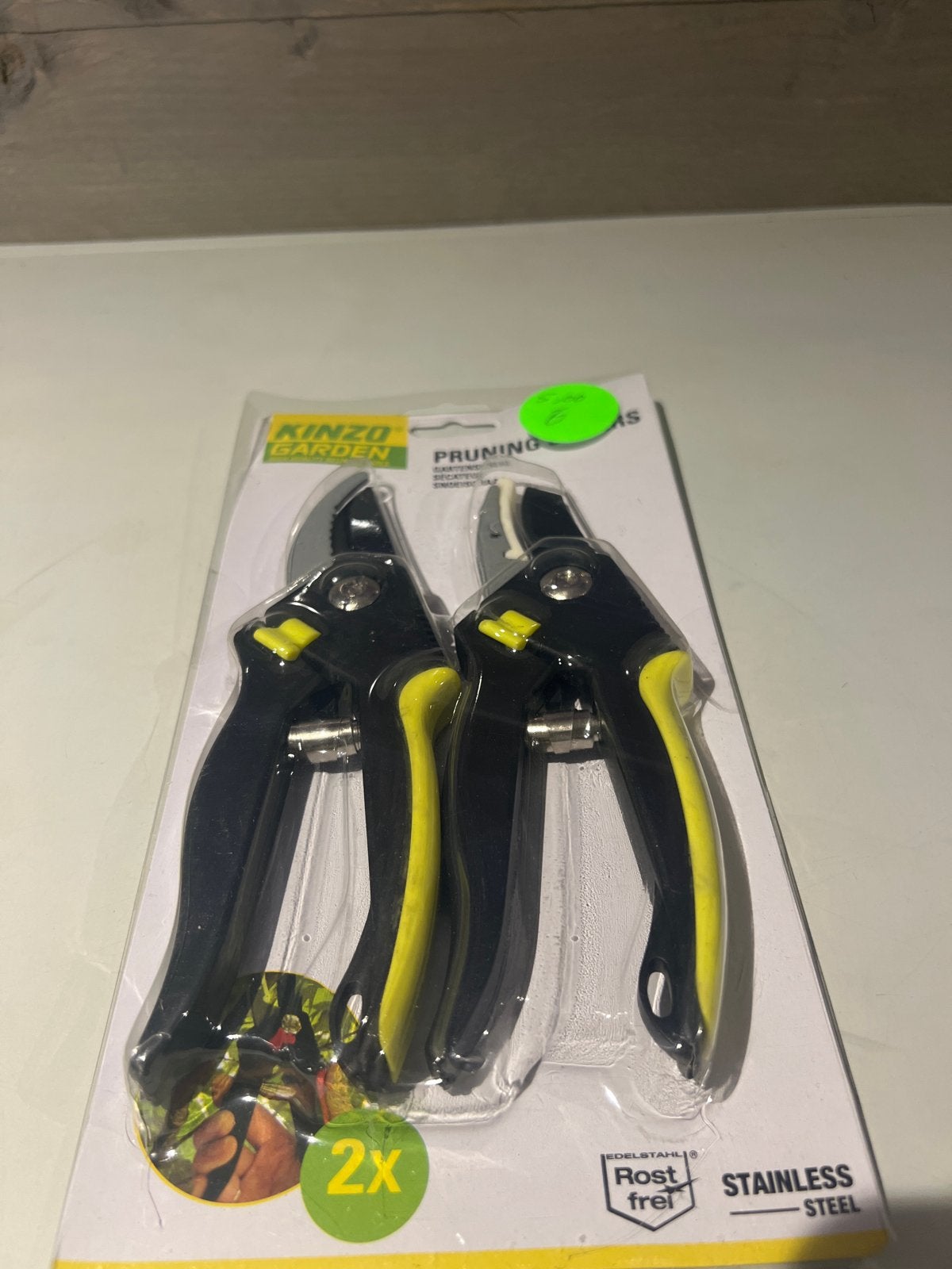 KINZO GARDEN Snoeischaren set (2x) - RVS, N, N, Nieuw, Ophalen of Verzenden