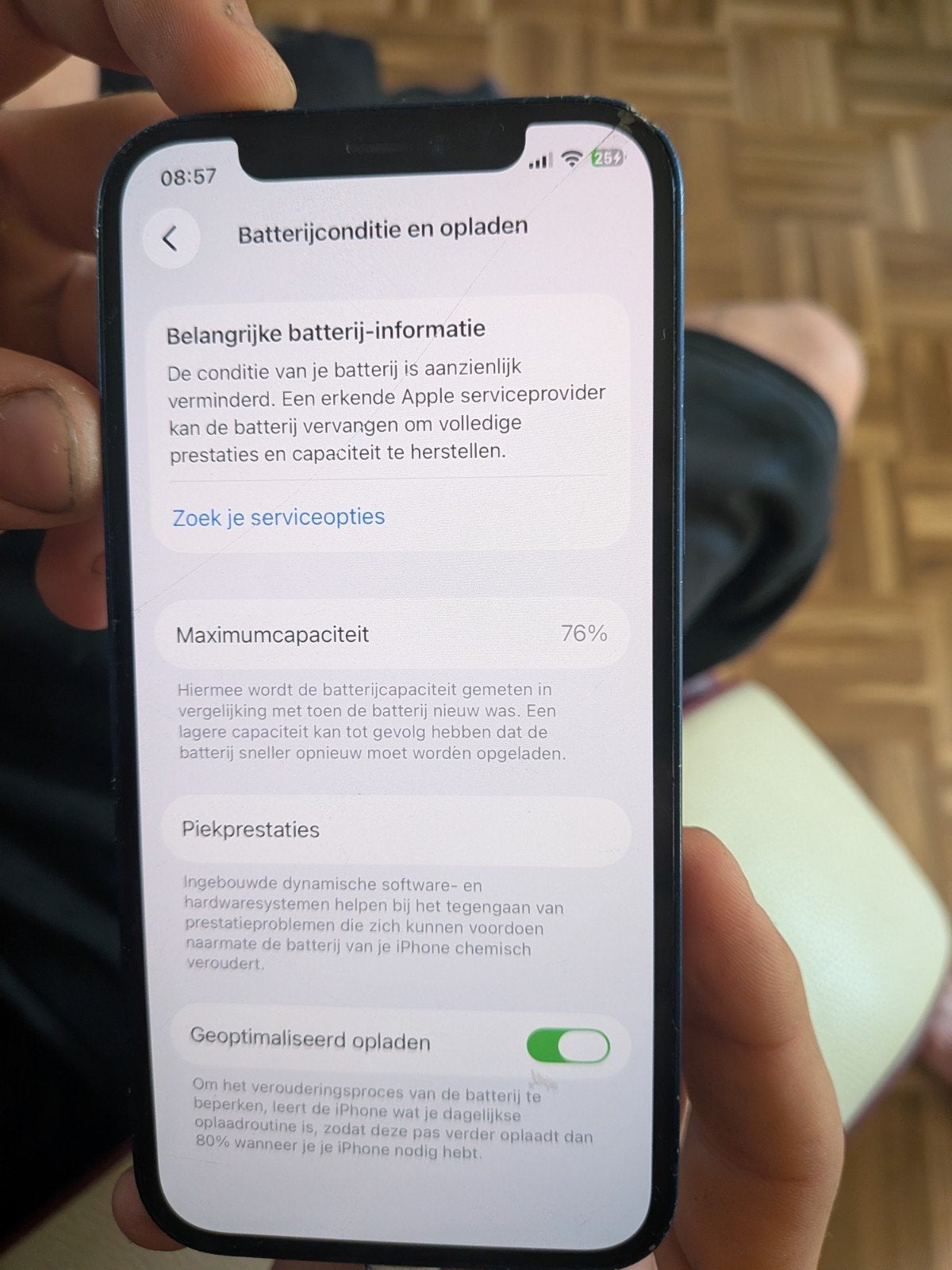 Gebruikte iPhone 12 256 g, 256 GB, Gebruikt, Zwart, Ophalen of Verzenden