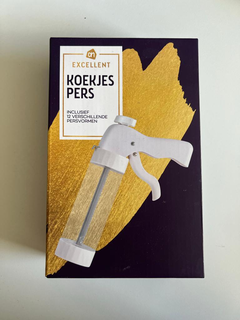 Albert Heijn Koekjespers - Nieuw in doos met 12 vormen, Huis en Inrichting, Keuken | Keukenbenodigdheden, Overige typen, Kunststof