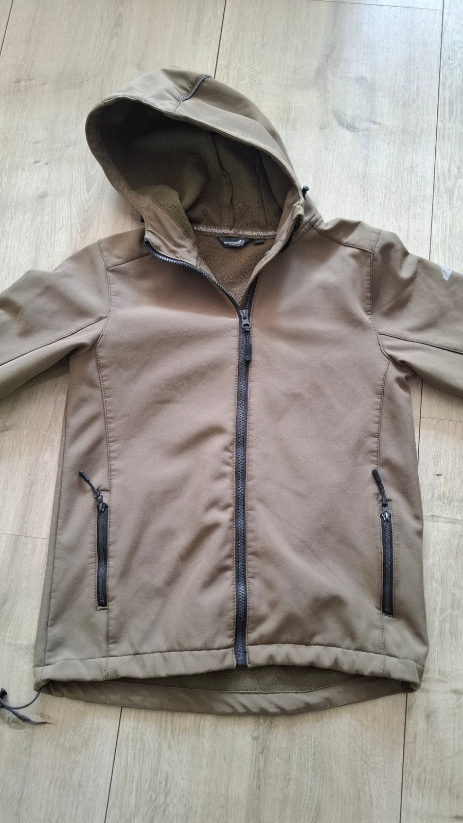 Mountain Peak Softshell Jas Groen Maat 158/164, Kinderen en Baby's, Gebruikt, Jongen of Meisje, Ophalen of Verzenden, Mountain peak