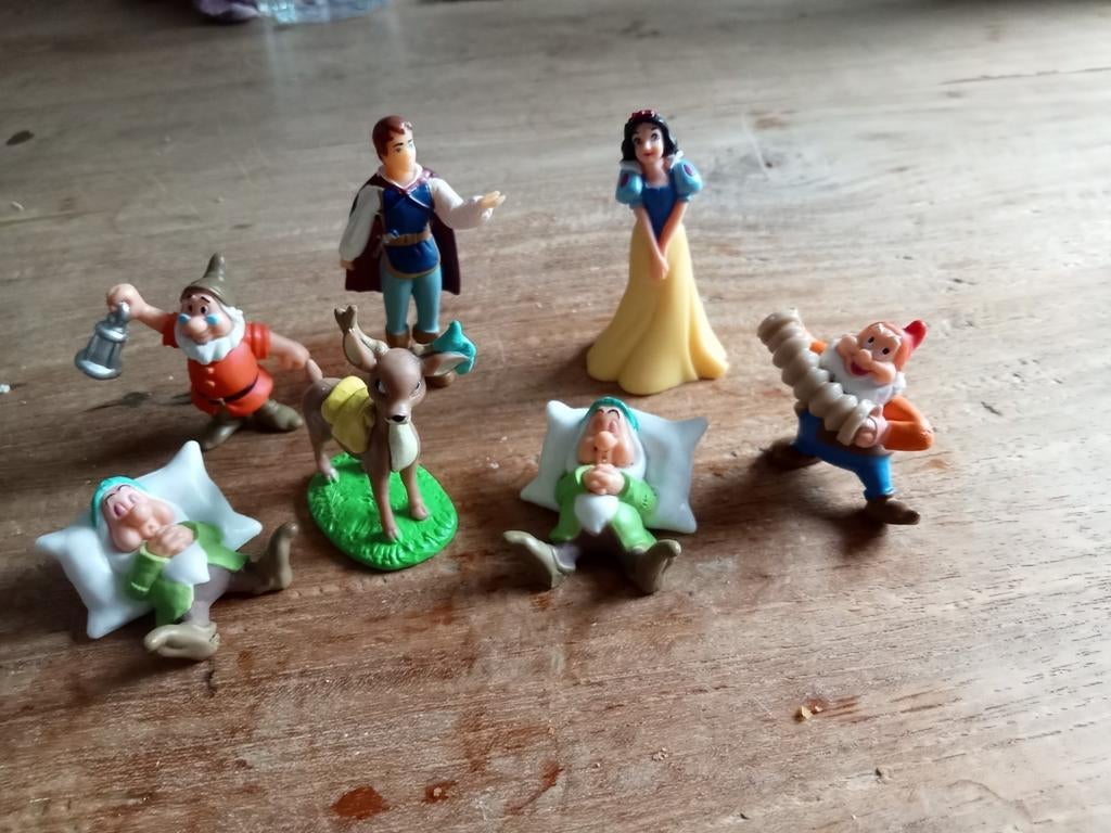 Sneeuwwitje en de Zeven Dwergen Figuren Set, Ophalen of Verzenden, Gebruikt, Jongen of Meisje
