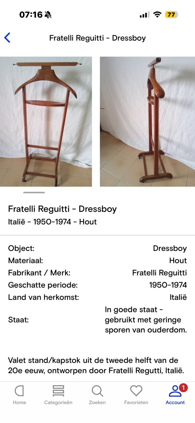 Dress boy, Ophalen, Zo goed als nieuw