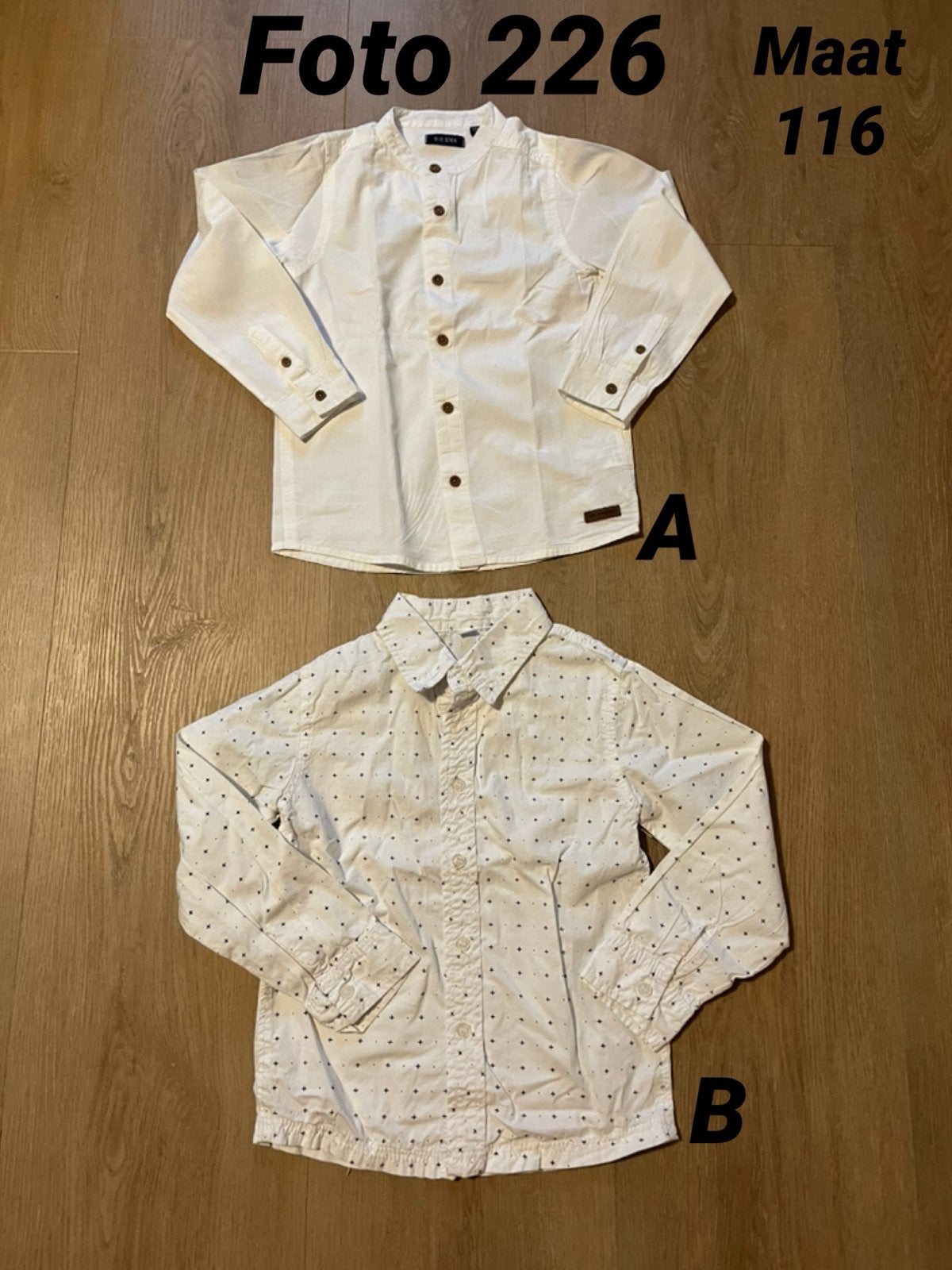 Blouse jongen maat 116 *foto 226*, Ophalen of Verzenden, Zo goed als nieuw, Jongen, Overhemd of Blouse