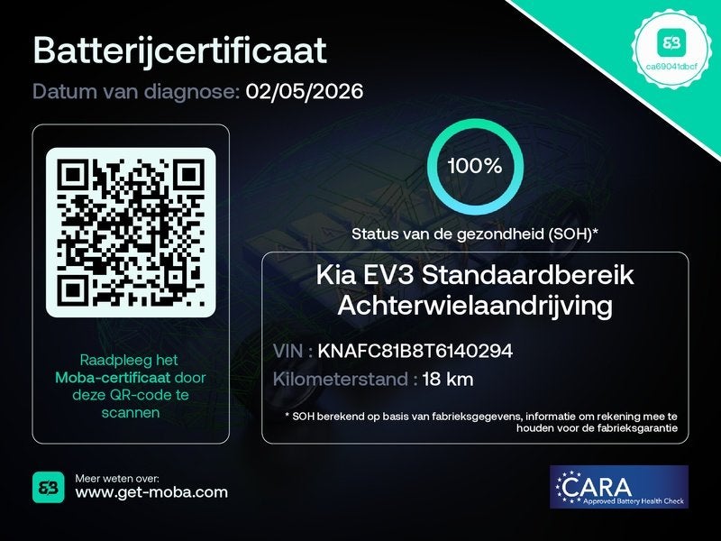 Kia EV3 150 kW Air (bj 2026, automaat), Auto's, Kia, 1885 kg, Wit, 360 min, 204 pk