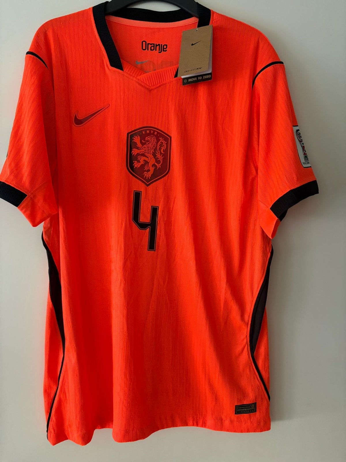 Oranje Nike Thuisshirt Virgil van Dijk WK 2026 Maat XL, Maat XL, Ophalen of Verzenden, Nieuw, Shirt