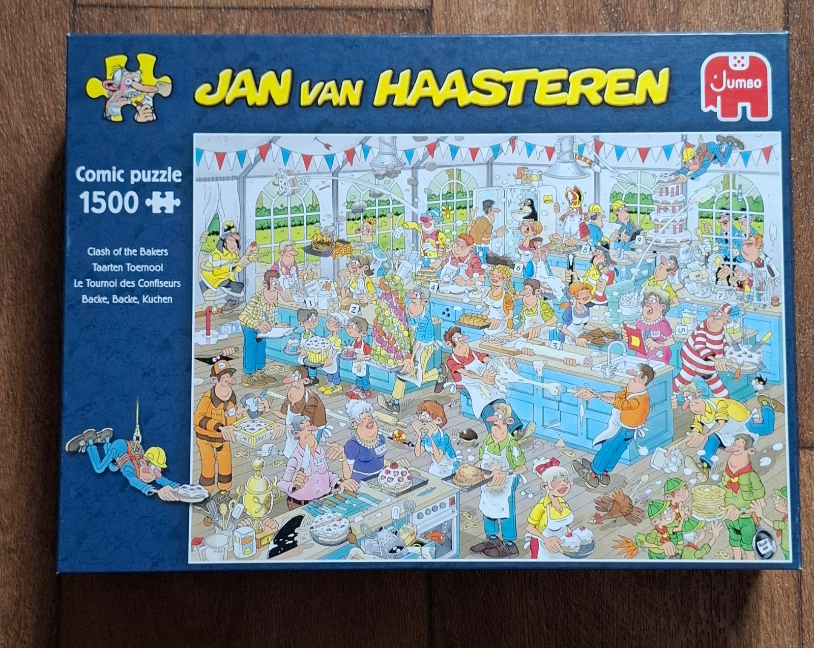 Jan van haasteren 1500 "Taarten toernooi", Verzenden, 500 t/m 1500 stukjes, Zo goed als nieuw, Legpuzzel
