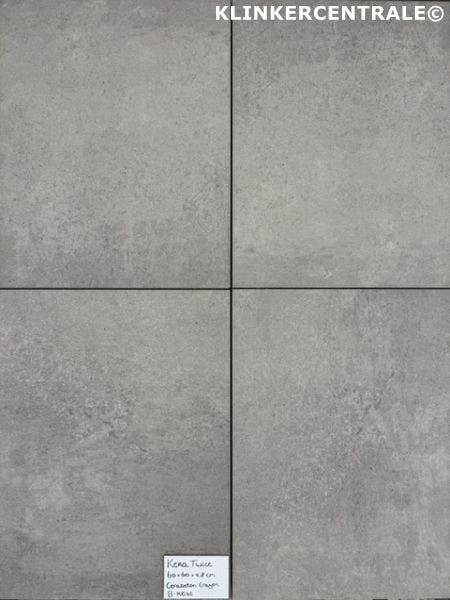 1.245m2 crayon grijs B-KEUS 60x60x5cm keramische terrastegel