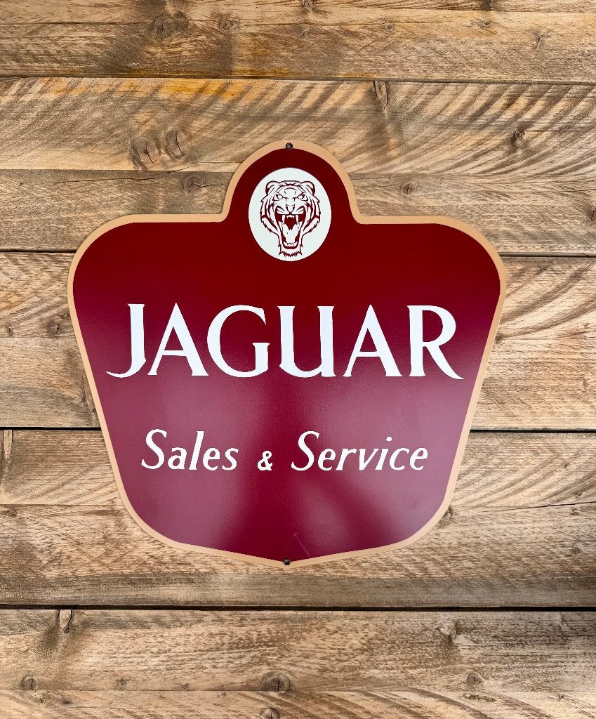Jaguar sales and service bord | Jaguar XJ MKII XK XJ-S, Ophalen of Verzenden, Nieuw, Reclamebord