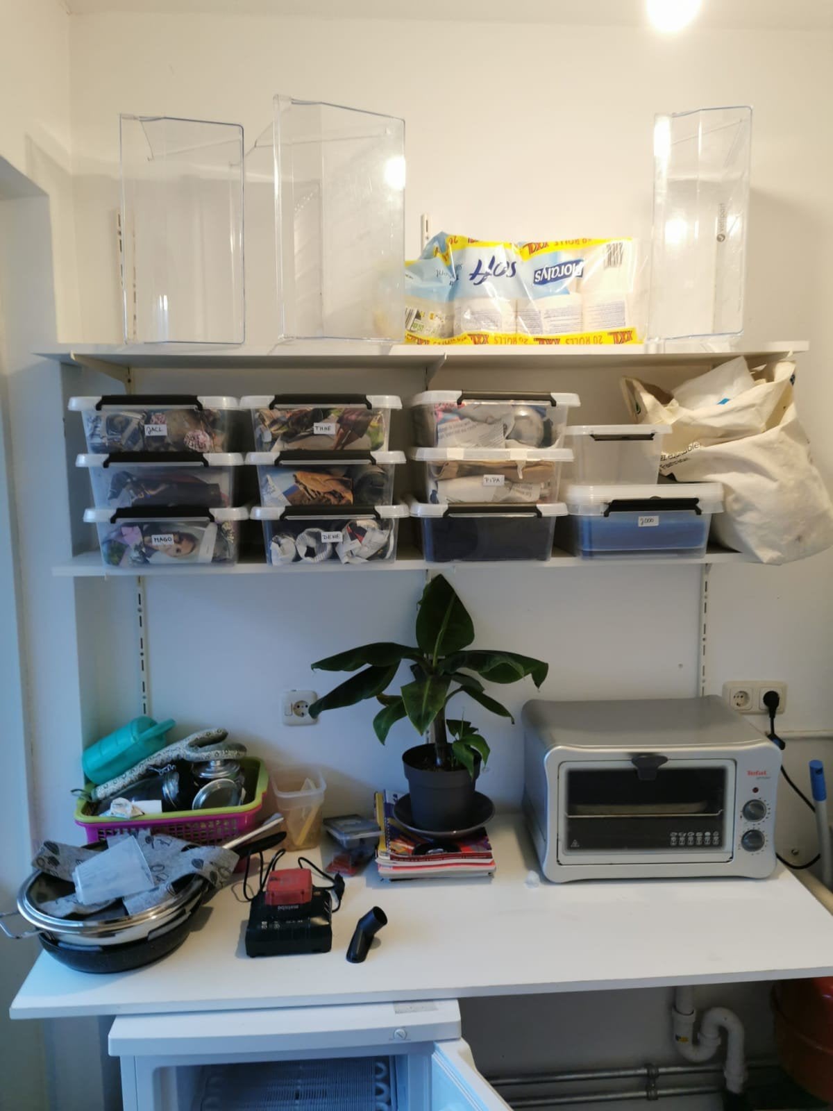 Stevig wandplanksysteem voor garage/schuur - compleet, Huis en Inrichting, Woonaccessoires | Wandplanken en Boekenplanken, Ophalen