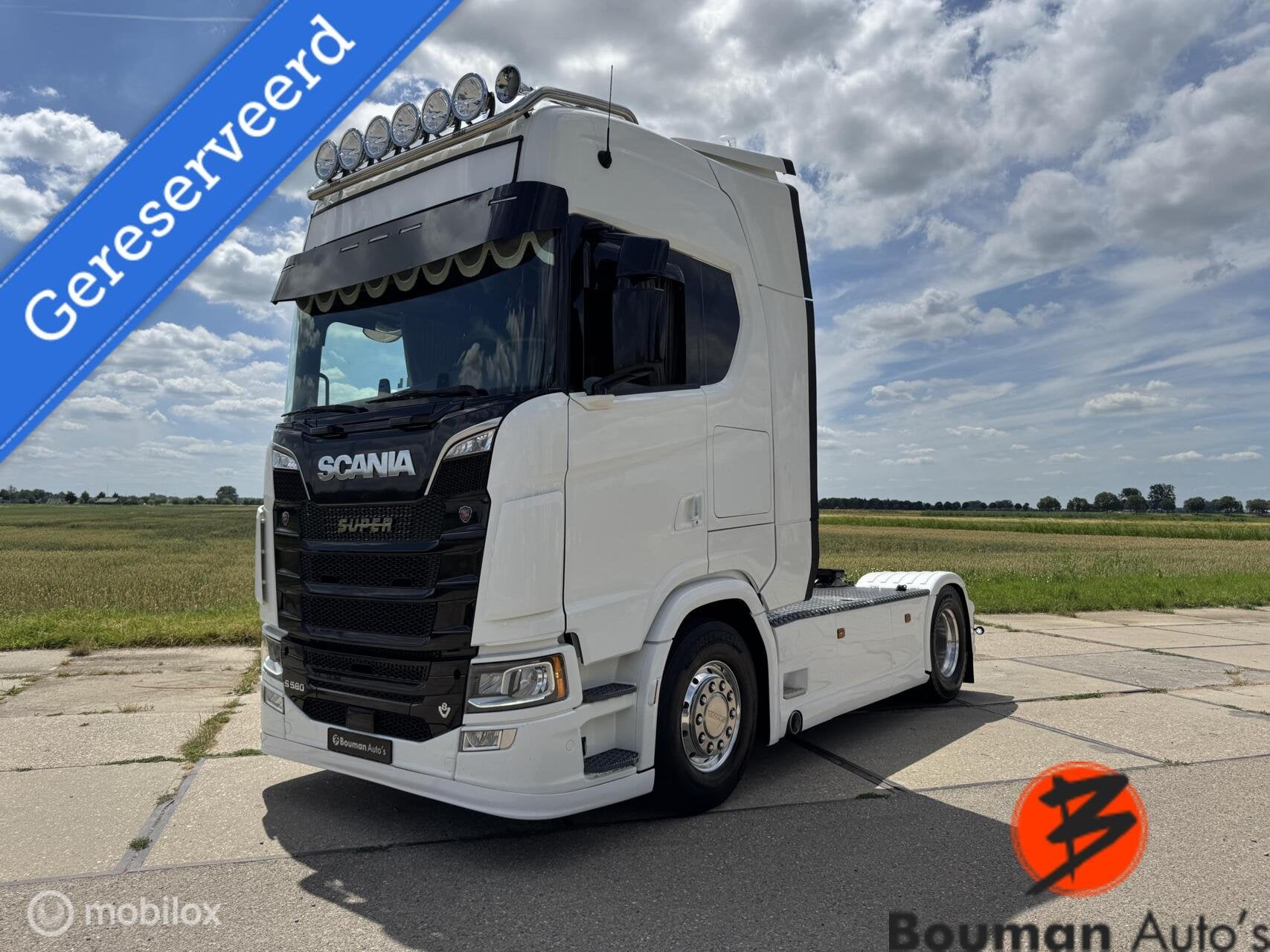 Scania S580 V8 4x2 - Leder - Stand airco - Alcoa - Full AIR, Auto's, 579 pk, Scania, Overige brandstoffen, Bedrijf