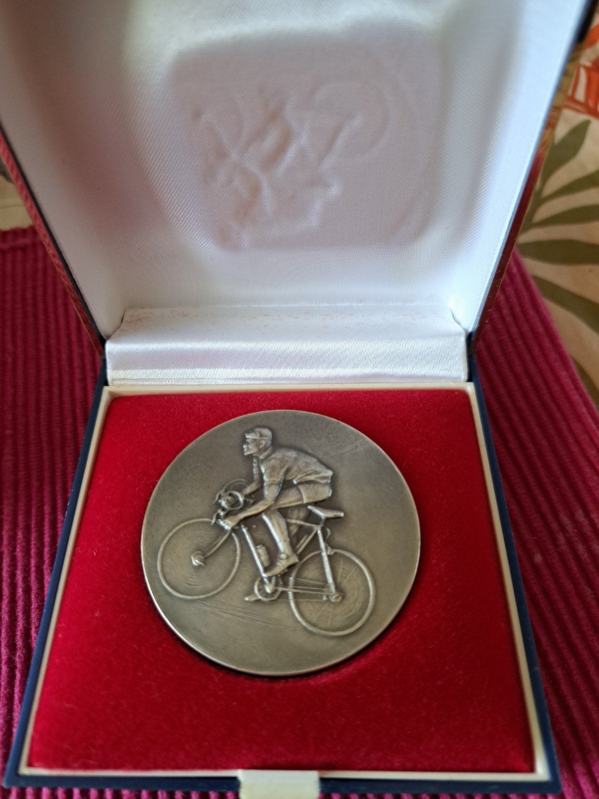 Fiets medaille., Ophalen of Verzenden, Overige materialen