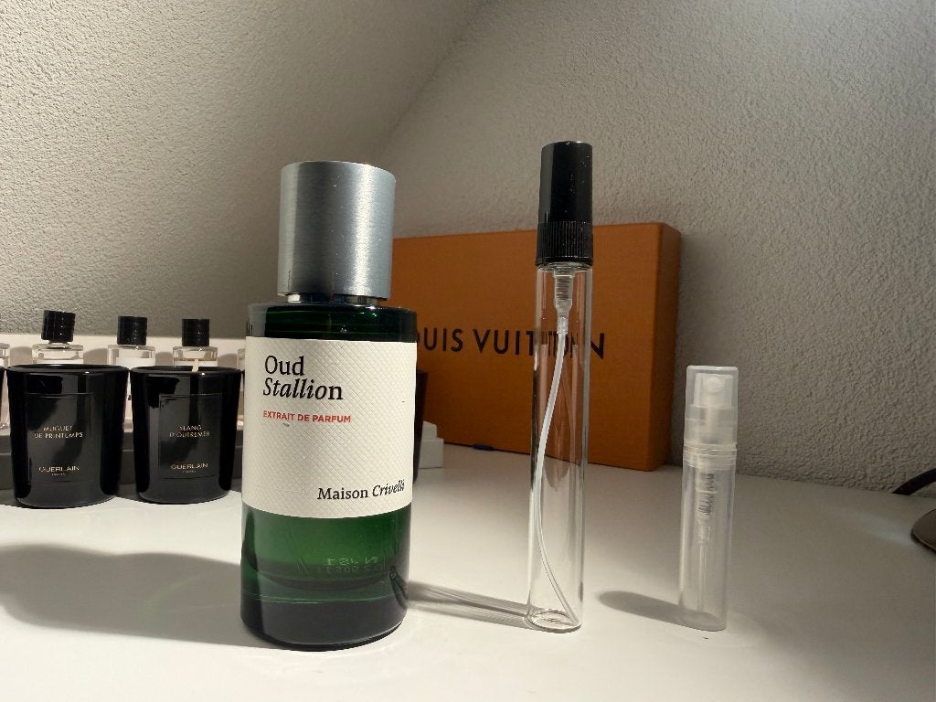 Crivelli - Oud Stallion decant sample split parfum, Ophalen of Verzenden