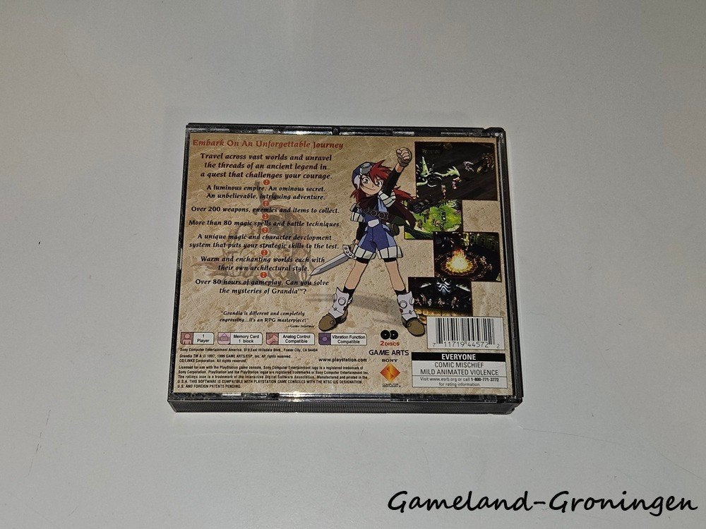 Grandia (PS1) NTSC, Gebruikt, -, -, 1 speler
