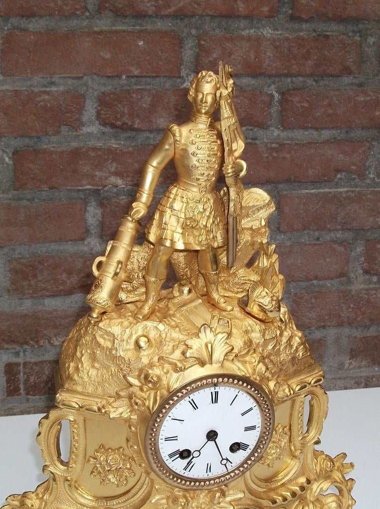 Antieke Franse Pendule uit 1852, Antiek en Kunst, Ophalen