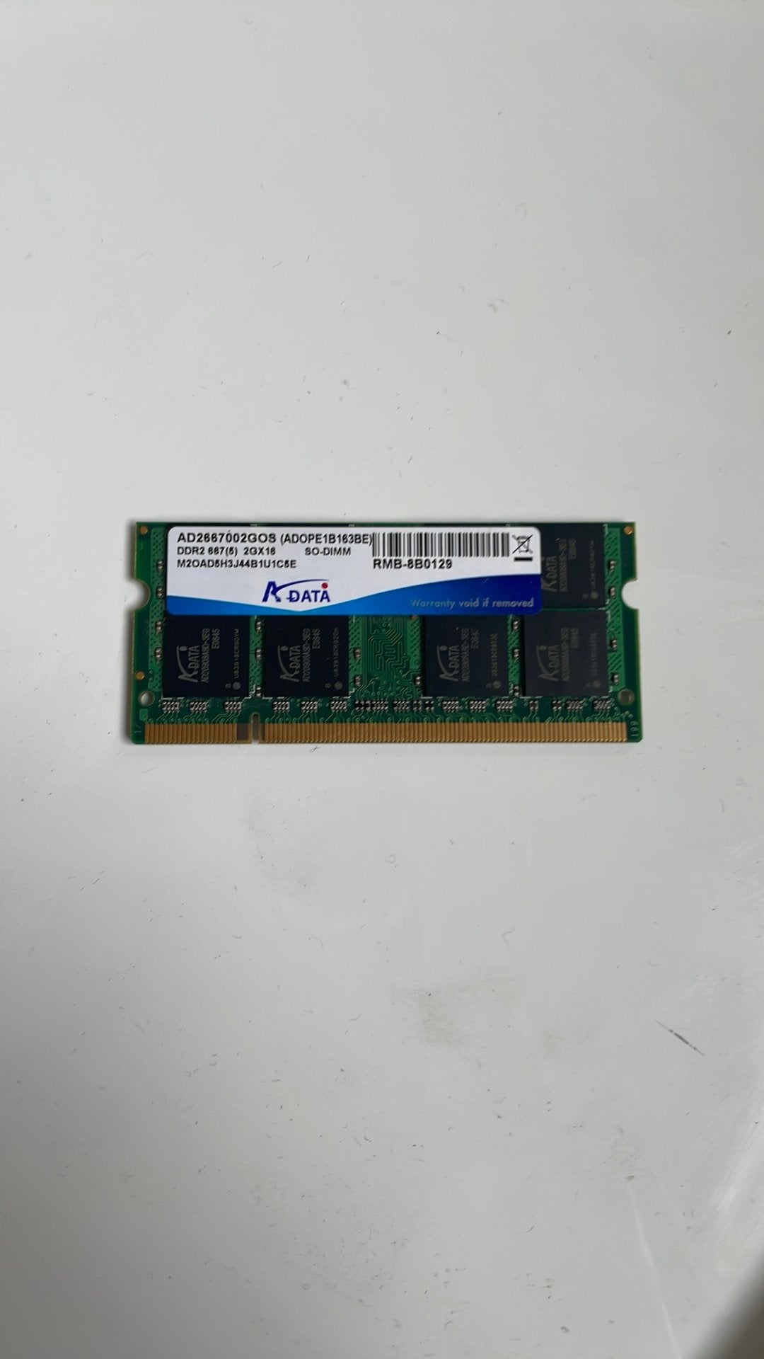 DDR2 ADATA laptopgeheugenmodule, Computers en Software, RAM geheugen, Ophalen of Verzenden, Gebruikt, DDR2, Laptop