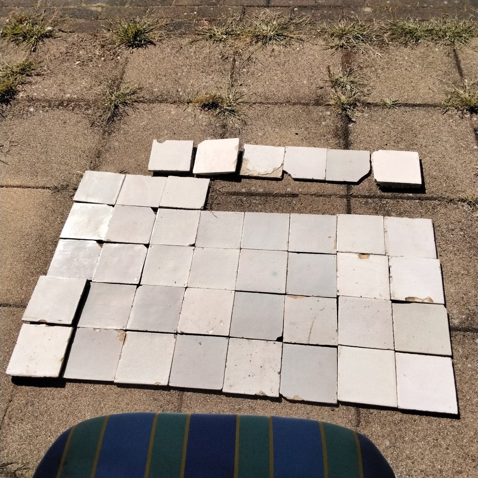 tegels oude witjes 13 x 13, Ophalen of Verzenden