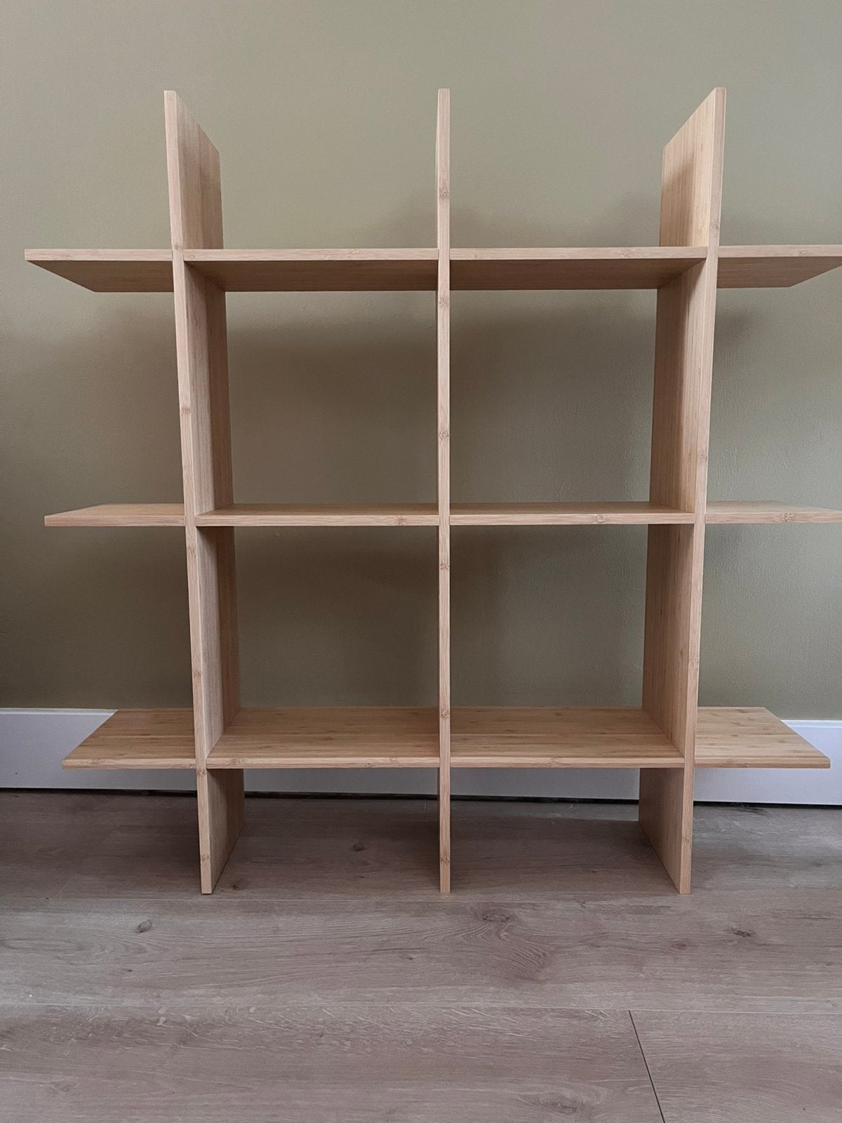 Wandkast / vakkenkast licht eiken, Ophalen, Zo goed als nieuw, Minder dan 150 cm, Minder dan 100 cm