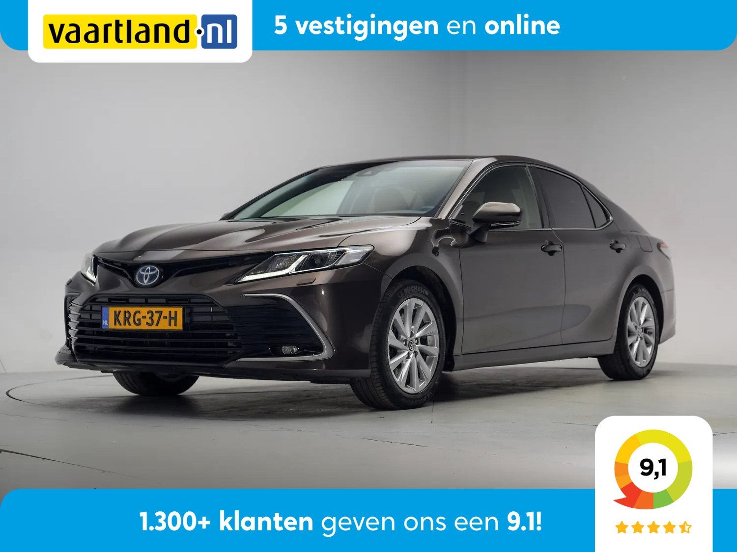 Toyota Camry 2.5 Hybrid Comfort [ LED Camera Lane-assist Cli, Automaat, Automatische klimaatregeling, Gebruikt, 4 cilinders