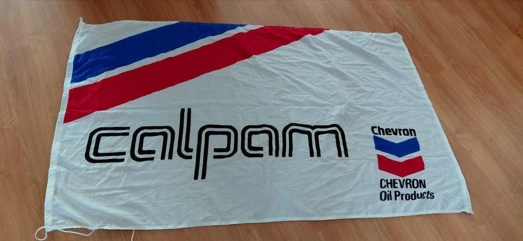 Scheepvaartsvlag Calpam Chevron oil products 83 x 140, Ophalen of Verzenden