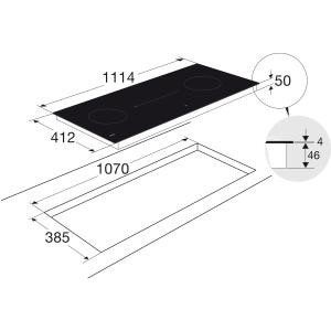 Gezocht: ATAG Inductiekookplaat - type HI21472SV, Gebruikt, Inbouw, Inductie, 4 kookzones