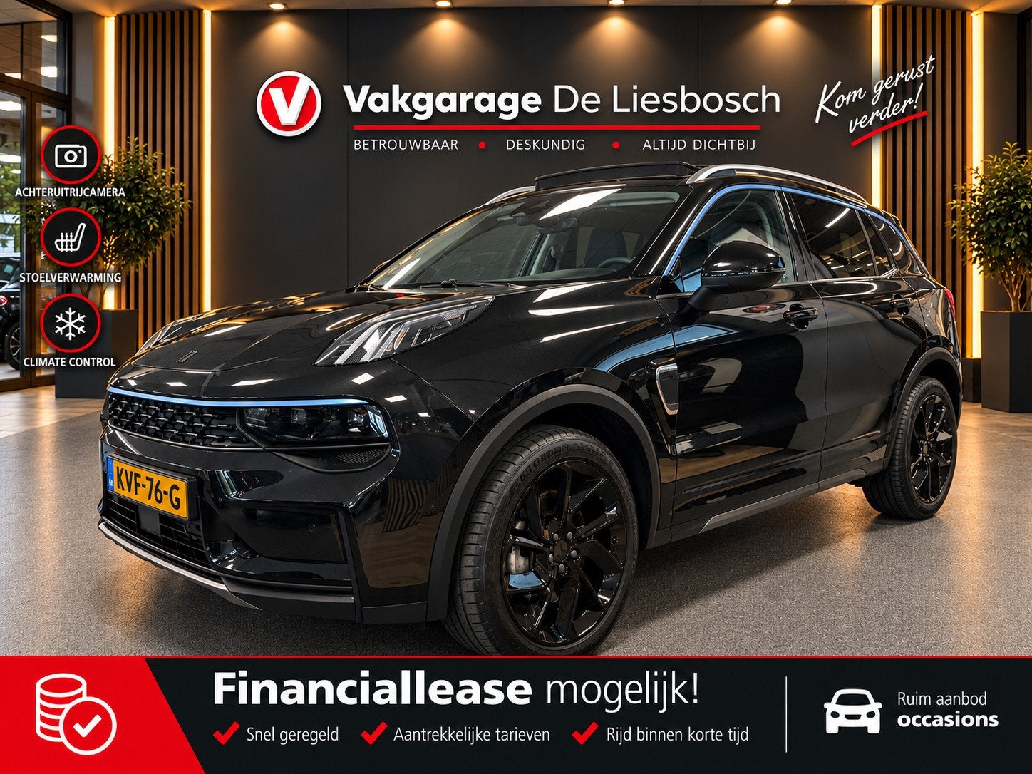 Lynk & Co 01 1.5, Auto's, Stof, Zwart, Plug-in hybride, Bedrijf