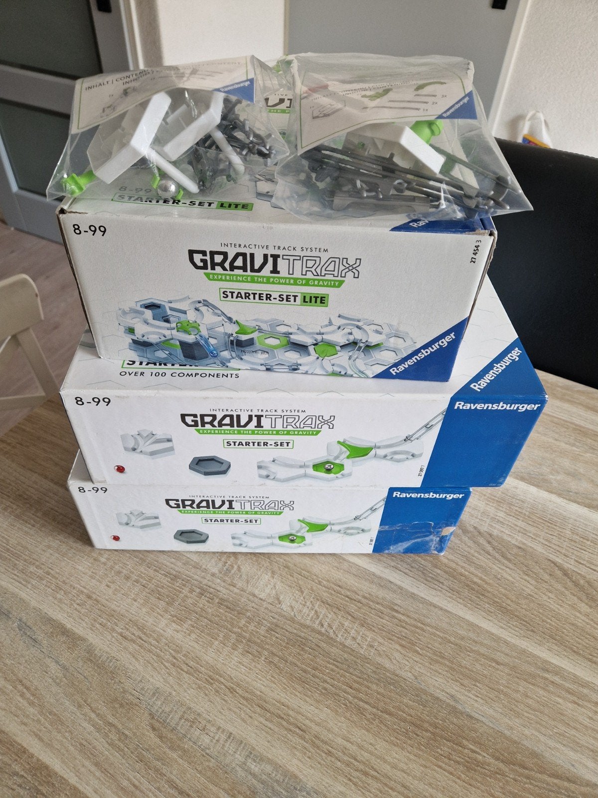 GraviTrax Knikkerbanen: 3 Startersets + 2 Uitbreidingen, Ophalen, Zo goed als nieuw, Bouwen