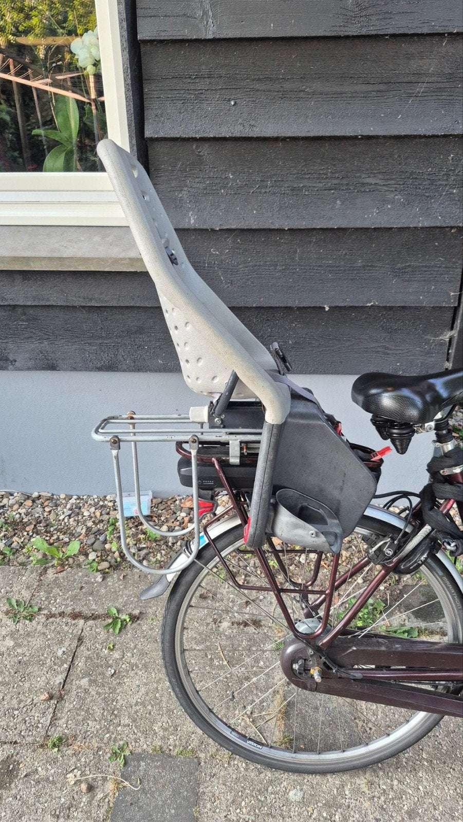 Stevige fietsendrager voor kinderzitje achterop de fiets, Ophalen, Gebruikt