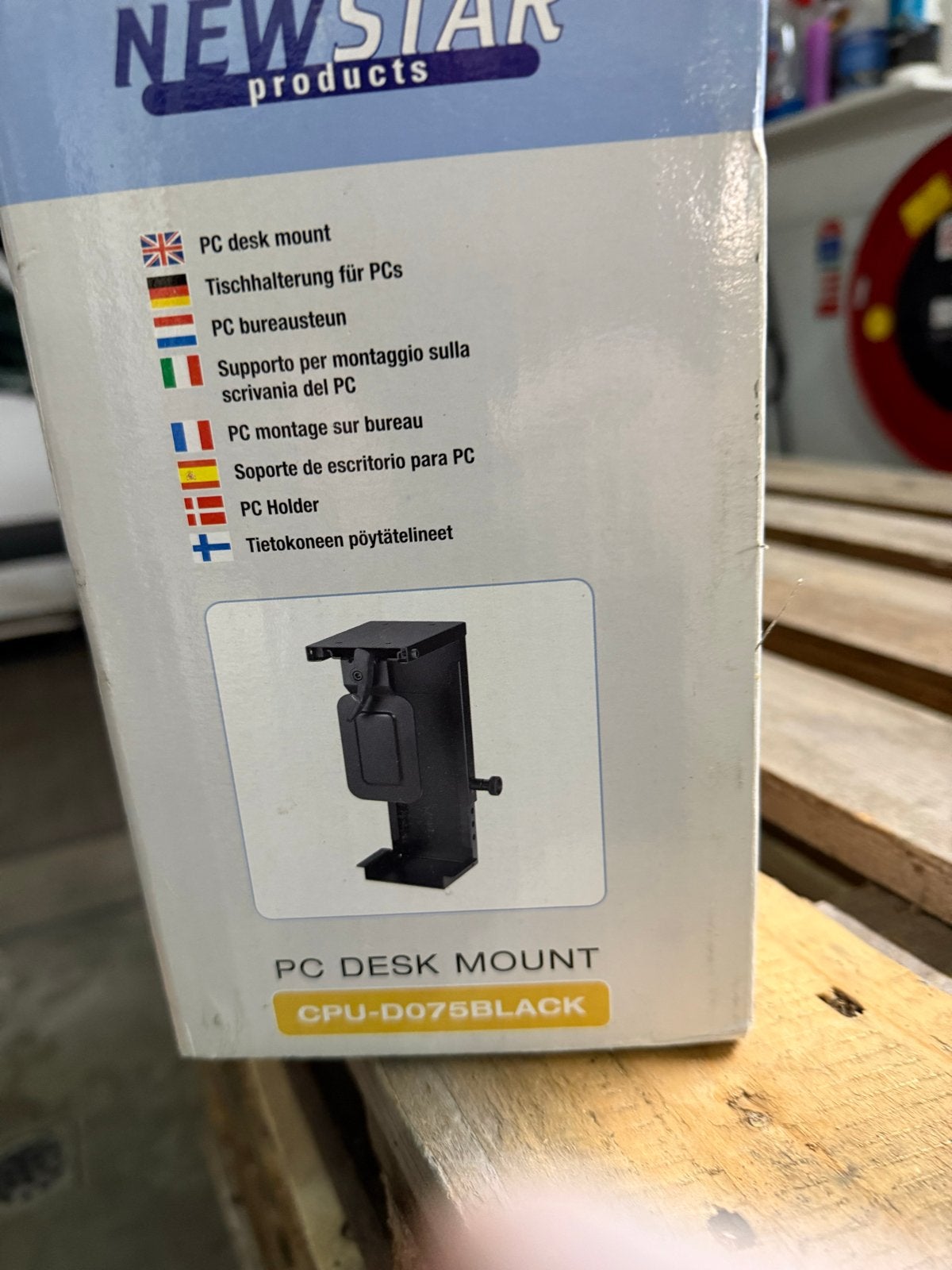 Newstar PC Desk Mount CPU-D075BLACK, Ophalen of Verzenden, Nieuw