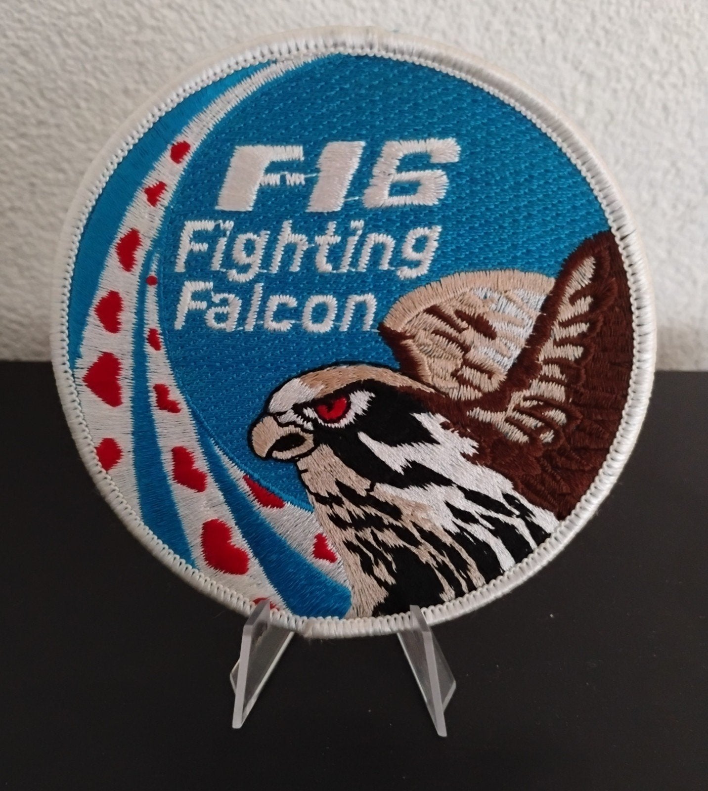Patch - RNLAF KLu F-16 Fighting Falcon Swirl Frisian, Verzenden, Zo goed als nieuw, Patch, Badge of Embleem