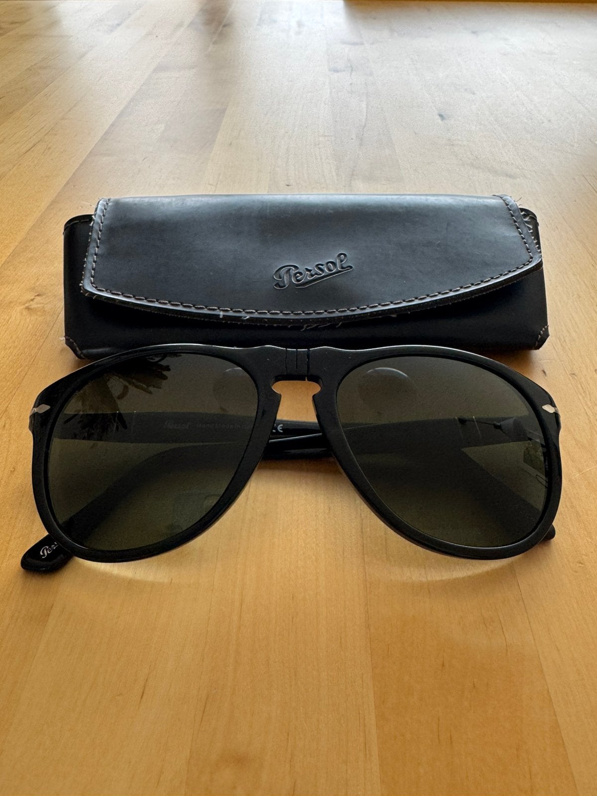 Persol zonnebril  649, Sieraden, Tassen en Uiterlijk, Overige merken, Gebruikt, Zonnebril, Zwart