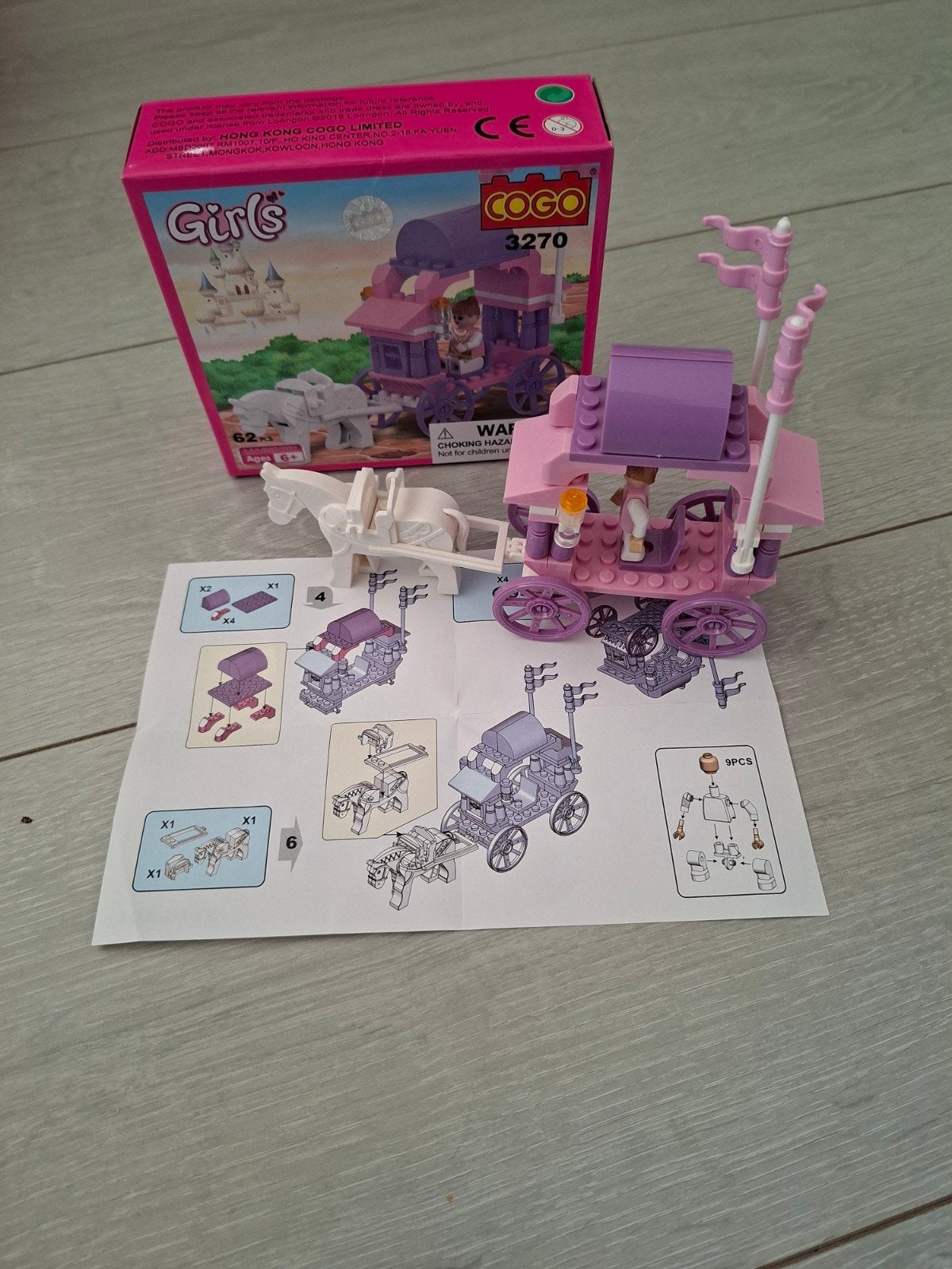 Cogo Girls Koets met paard - Bouwset (niet Lego), Ophalen of Verzenden