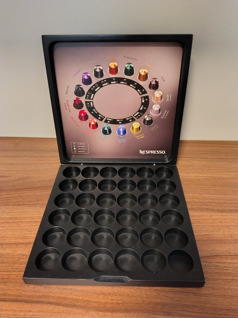 Nespresso Discovey Box / Capsulehouder voor 36 capsules, Nespresso, Ophalen of Verzenden, Zo goed als nieuw, Capsulehouder