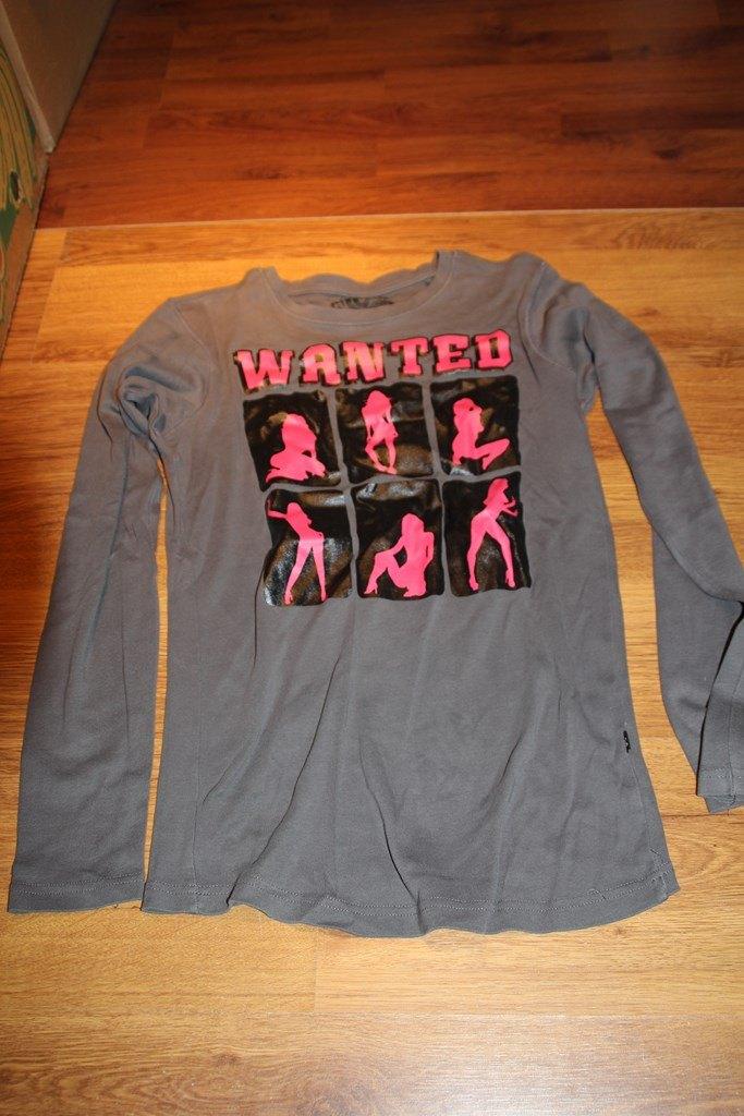 longsleeve wanted grijs, Kleding | Heren, Ophalen of Verzenden, Gedragen, Maat 46 (S) of kleiner, Grijs
