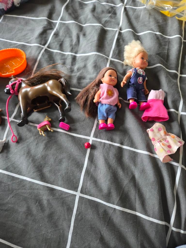 Barbies met boerderij, dieren en kleine barbies, Kinderen en Baby's, Speelgoed | Poppen, Ophalen, Zo goed als nieuw, Barbie