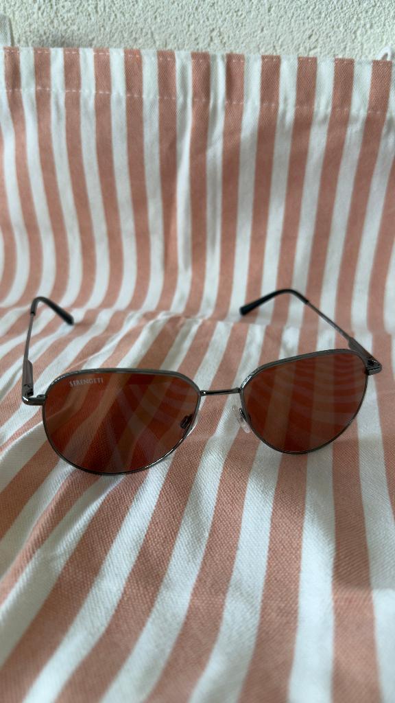 Serengeti Haywood zonnebril SS543006 Shiny Gunmetal, Zonnebril, Bruin, Nieuw, Ophalen