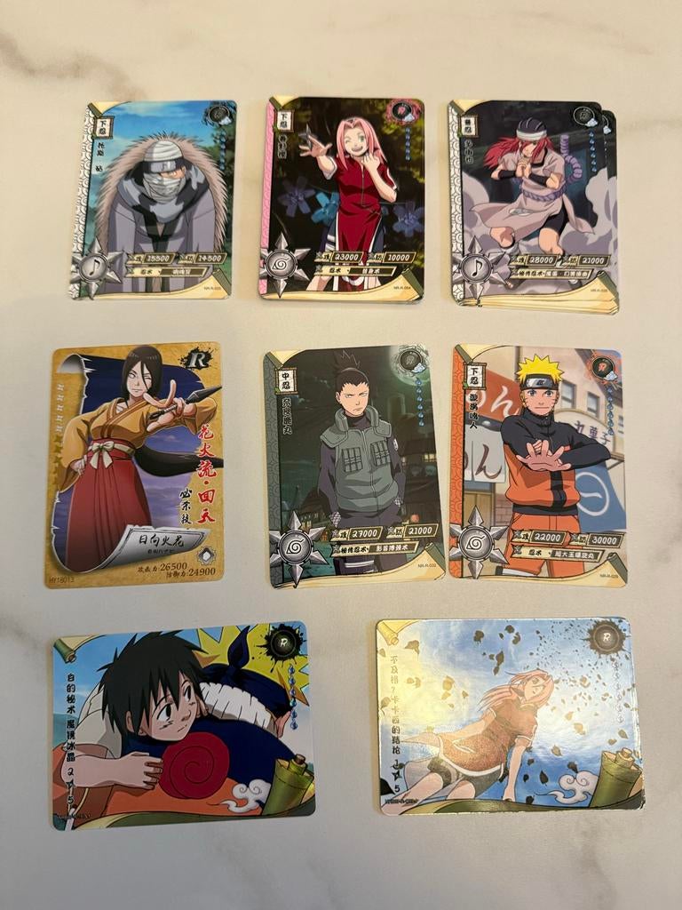 Naruto Trading Card Kaarten, Ophalen of Verzenden, Gebruikt, Meerdere kaarten