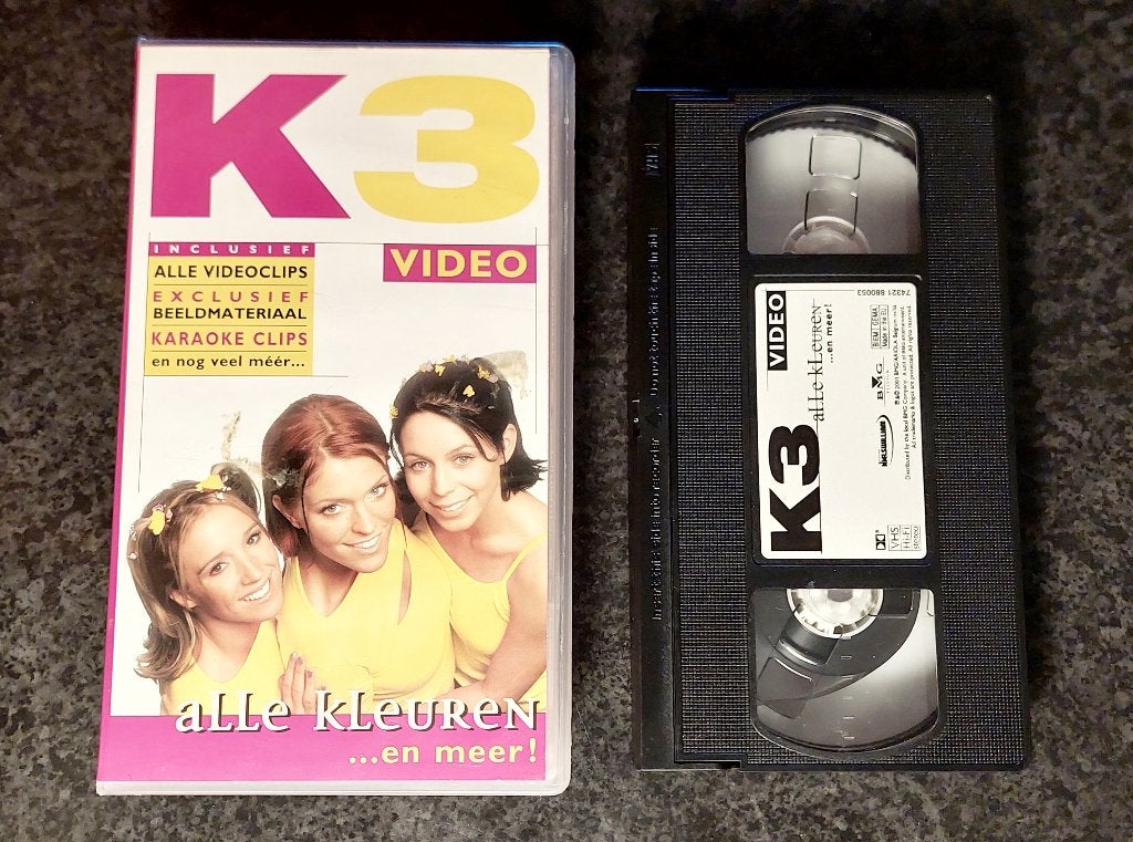 VHS VIDEO K3 ALLE KLEUREN ...EN MEER as is, Gebruikt, Alle leeftijden, Overige typen, Ophalen of Verzenden