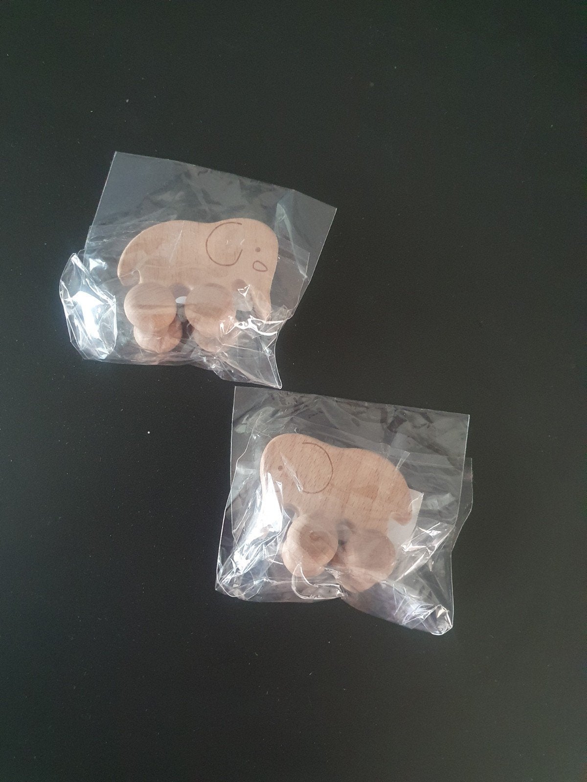 Nieuwe set van 2 houten deurknoppen olifant, Ophalen of Verzenden, Nieuw