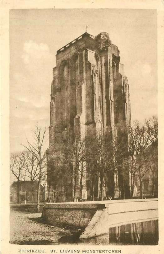 380-651-003 Zierikzee St Lievens Monstertoren, Verzenden, Voor 1920, Zeeland