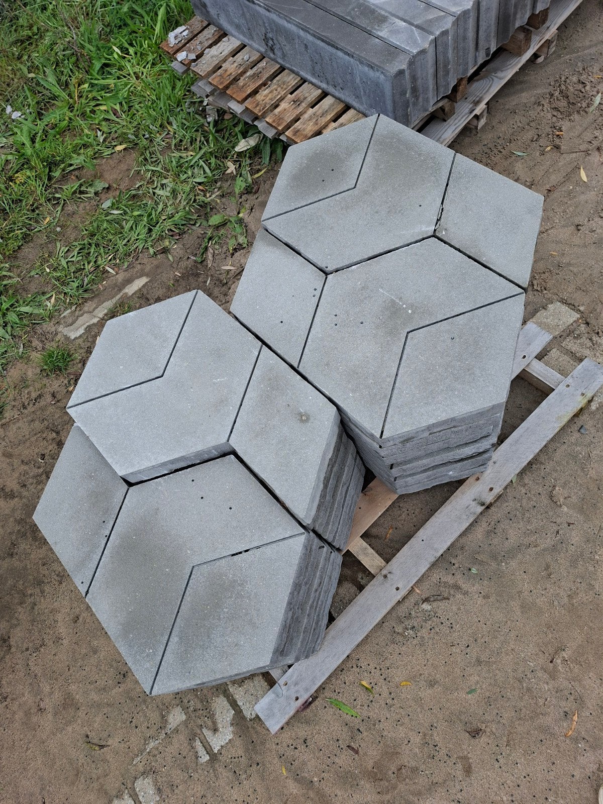 Hepta Wae tegels Evo grijs 5 cm, Ophalen, Nieuw, 5 tot 10 m², Beton