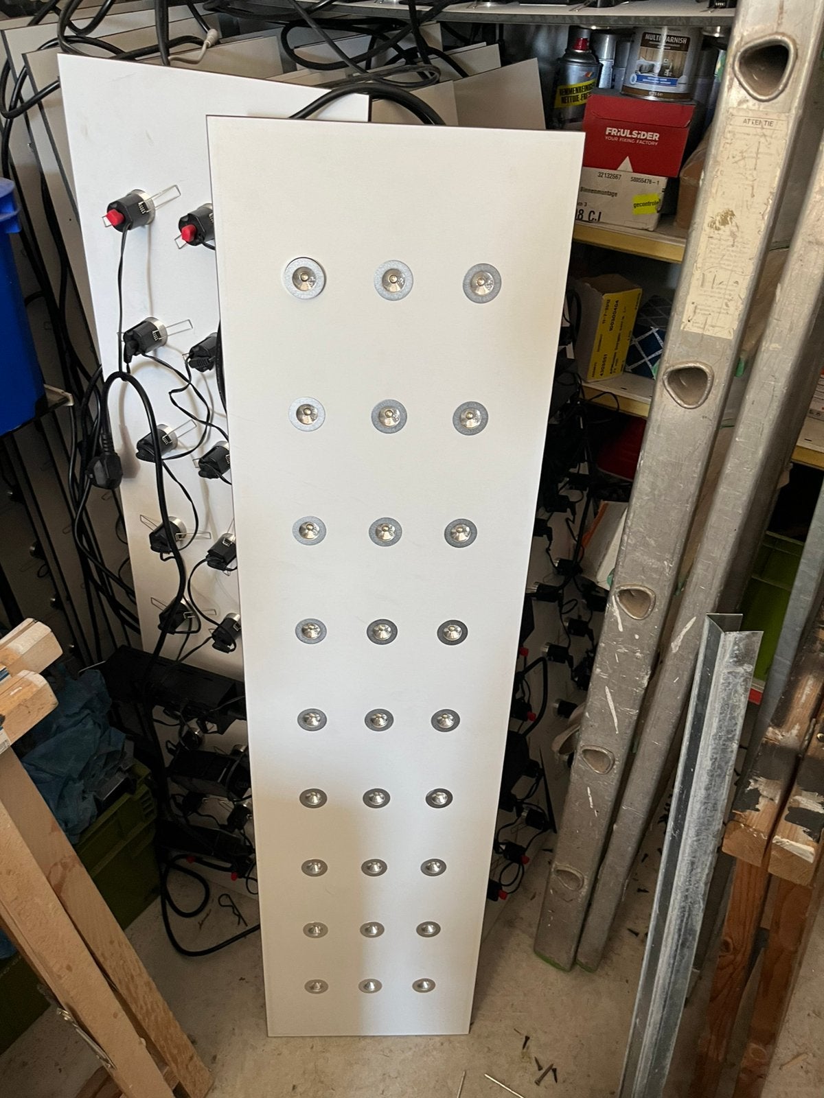 Trespa plaat voor in systeemplafond met led spotjes, Ophalen of Verzenden, Zo goed als nieuw