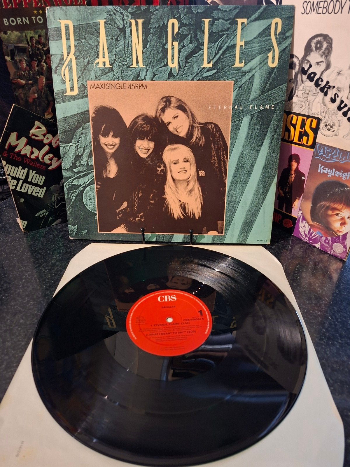 The Bangles - Eternal Flame Maxi-Single  1989, Gebruikt, Pop, Ophalen of Verzenden, Fotohoes