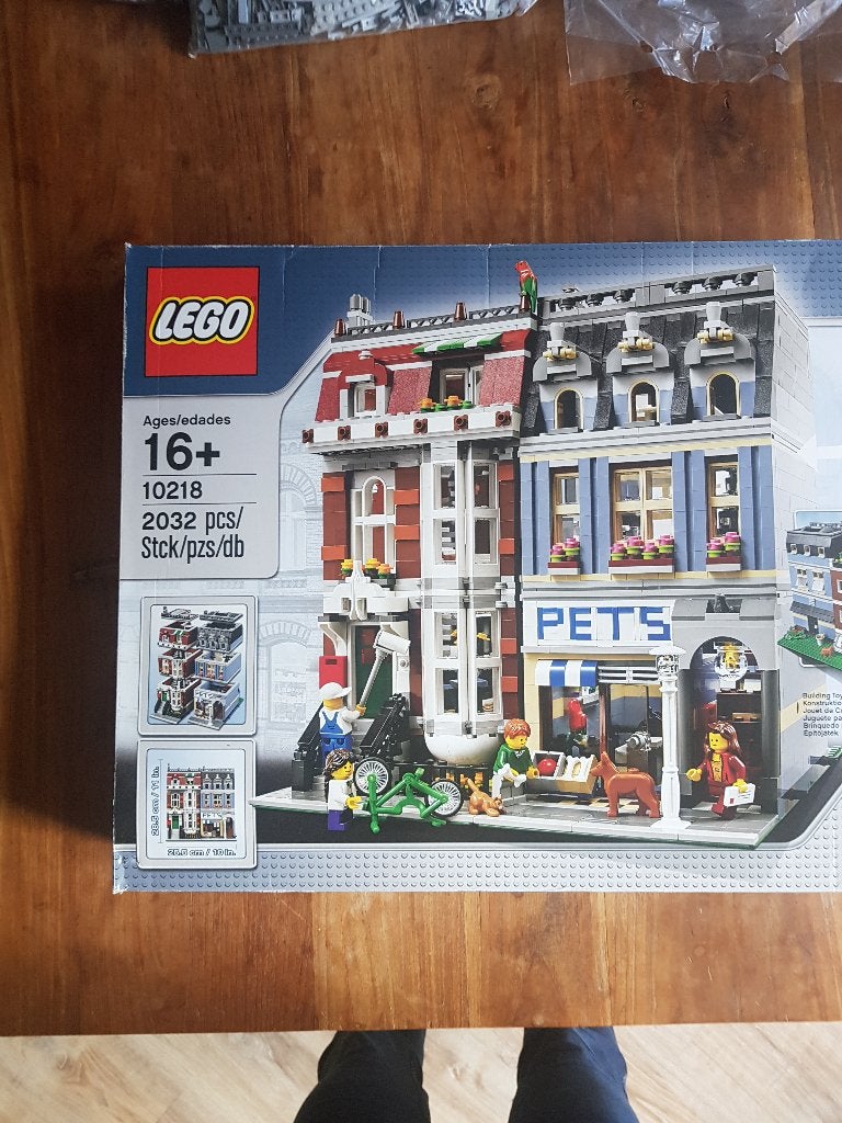 lego petstore set 10218 compleet met doos en boekjes