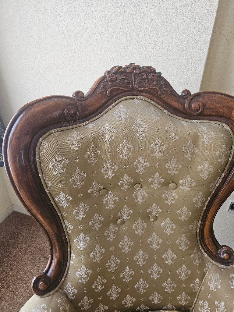 Old Fauteil, Ophalen, Hout, Minder dan 75 cm, Zo goed als nieuw