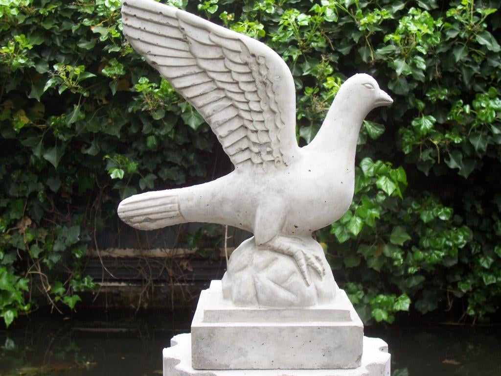 Betonnen duif, Ophalen, Nieuw, Beton, Dierenbeeld