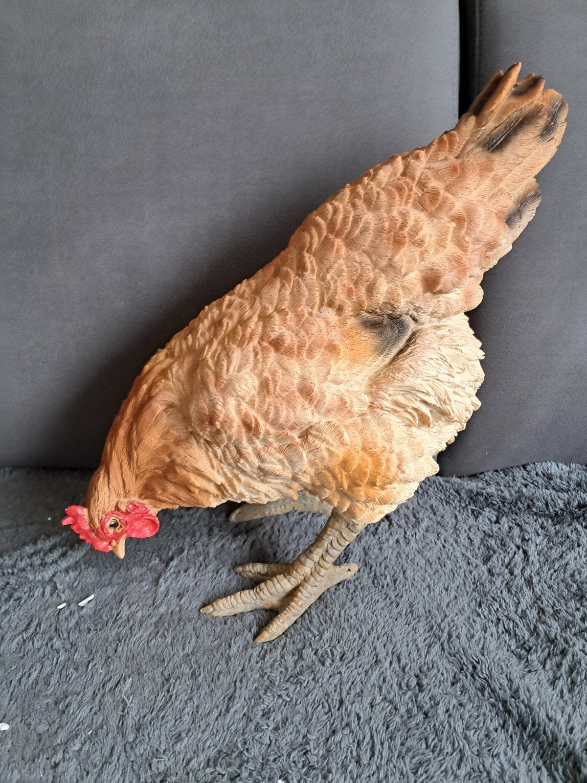 mooi kwaliteits beeld te koop vsn een pikkende kip, Ophalen of Verzenden, Nieuw, Dier