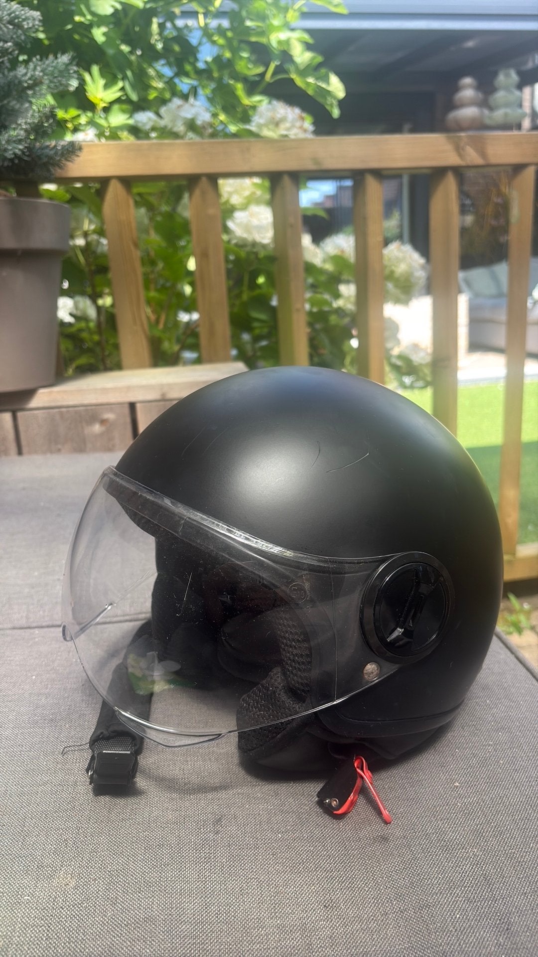 Vinz helm maat S, Fietsen en Brommers, Brommerhelmen, Ophalen, Zo goed als nieuw