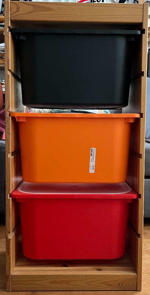 IKEA opbergmeubel met 3 bakken, Kinderen en Baby's, Kinderkamer | Commodes en Kasten, Ophalen, Gebruikt, Minder dan 50 cm, 90 tot 105 cm